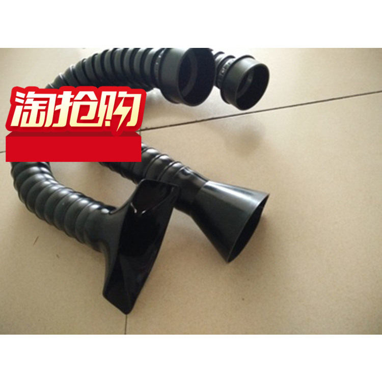 吸烟管焊锡烟管万向竹节50MM总长1.2米配方形硅胶罩配外径50MM接
