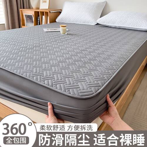 2026加厚夹棉床笠单件床罩席梦思床垫保护罩全包防尘床夹棉床笠wy
