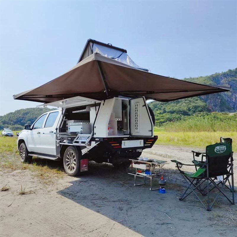 户外越野汽车边帐篷侧帐天幕车载遮阳棚房车顶侧边帐扇形遮雨蓬野