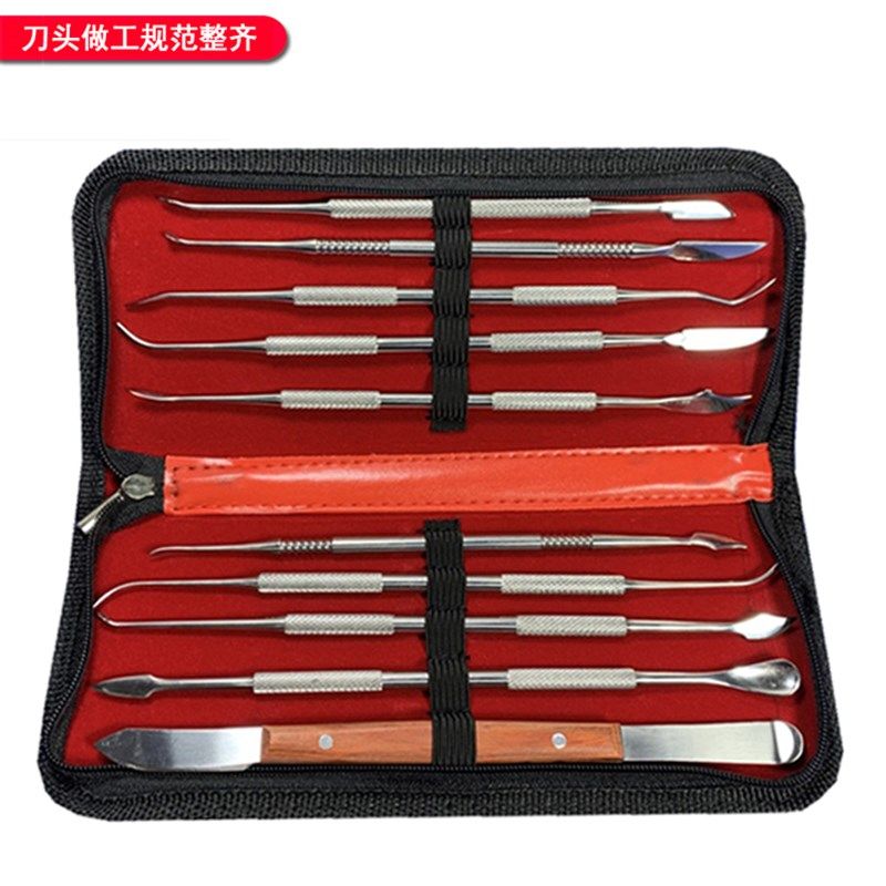 双头不锈钢蜡雕刀/雕刻刀/雕蜡刀/齿科器材/首饰工具打金工具