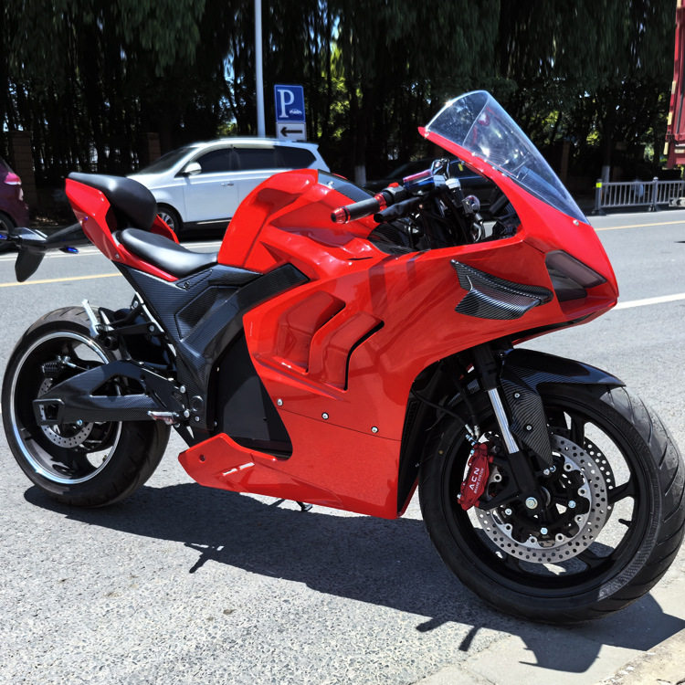 现跨境出口V4S高速电摩72V500W小忍者R6大魔鬼蛟龙电动二轮摩托