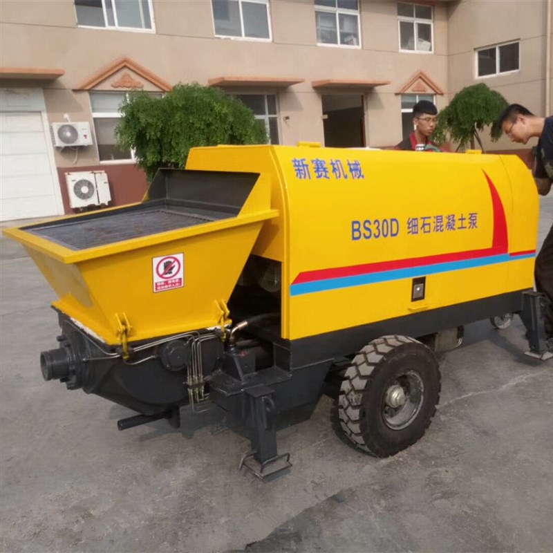 新款小型混凝土j泵浇筑泵 细石砂浆连续搅拌上料机 二次构造柱泵
