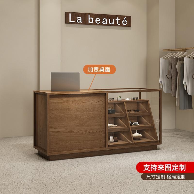 复古玻璃服装店收银台中岛台