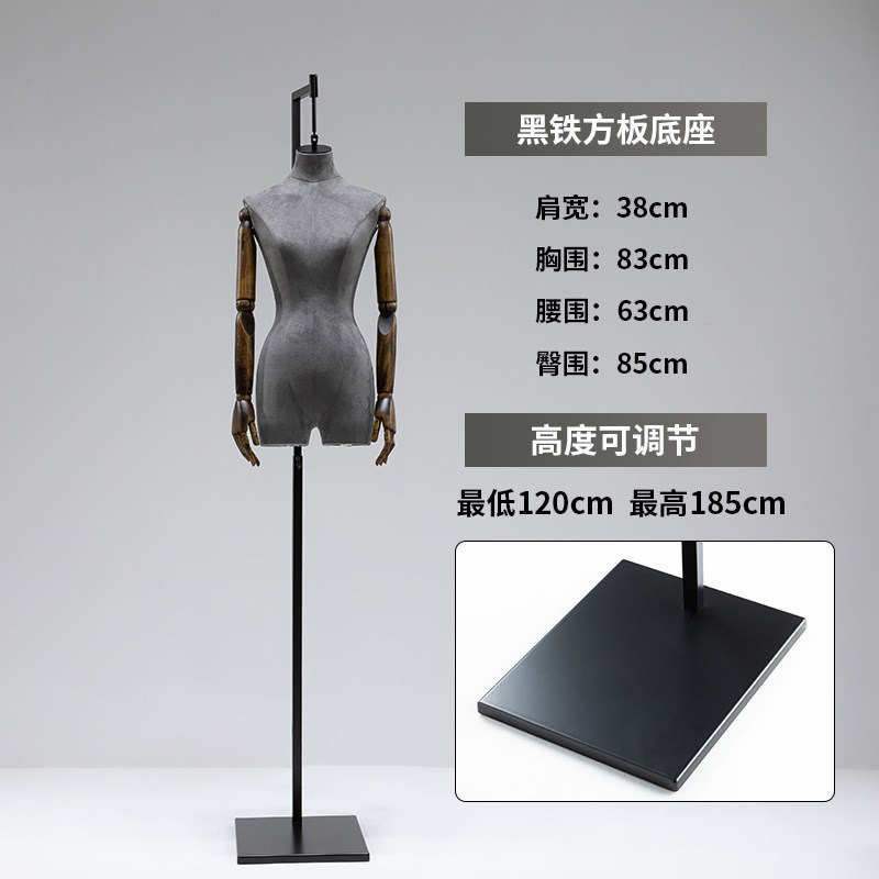 吊挂模特道具女半身服装店橱窗童装男人台悬挂吊模儿童展示架全身