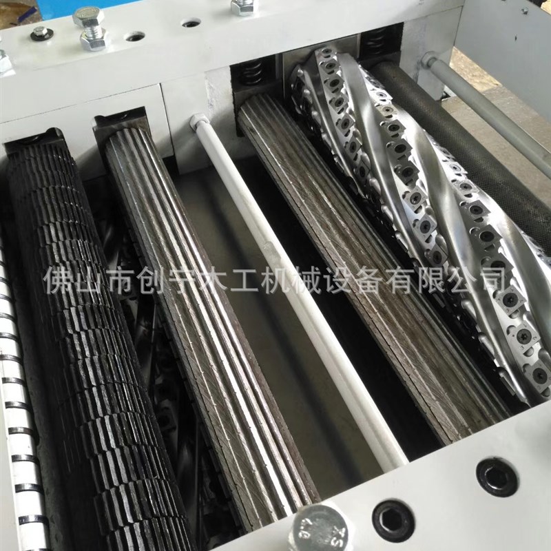 木工双面压刨机 300 400宽双面刨光机K  螺旋刀双面刨 平压刨机