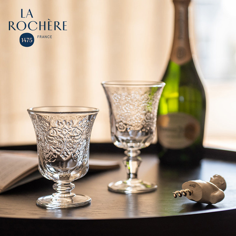 法国进口La rochere AMBOISE复古欧式宫廷风玻璃矮脚酒杯红酒杯