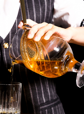 横木  日式高脚调酒搅拌杯 mixing glass 调酒杯 混合杯800ml