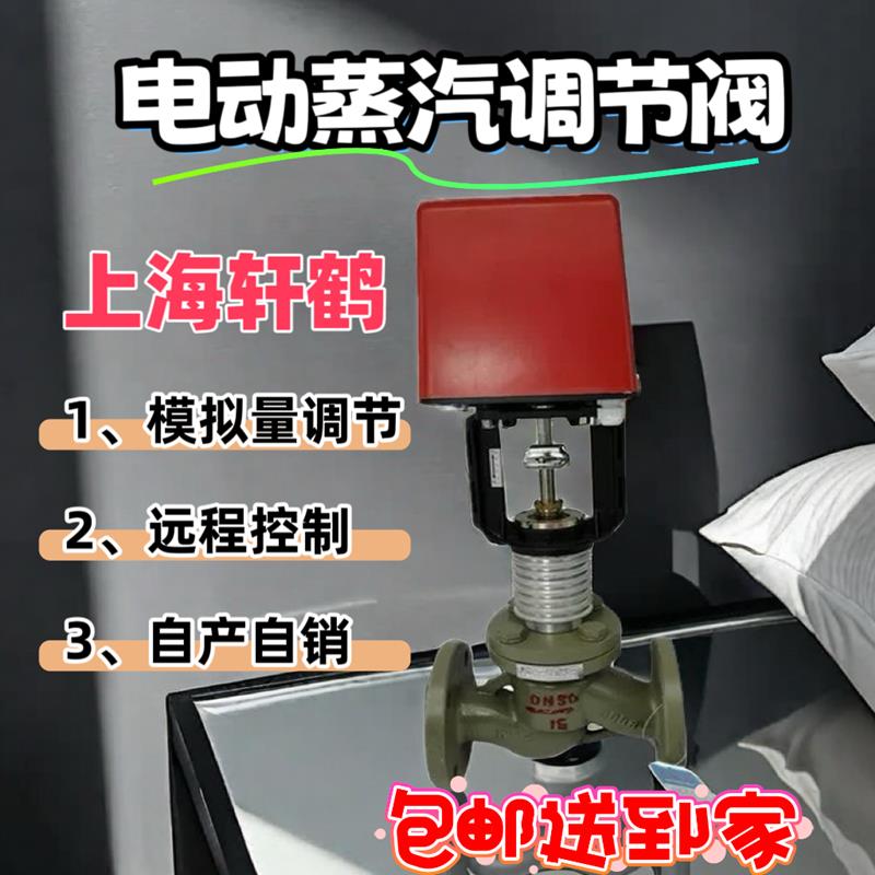 上海轩鹤 蒸汽电动比例积分调节阀  信号模拟量 流量调节阀DN50