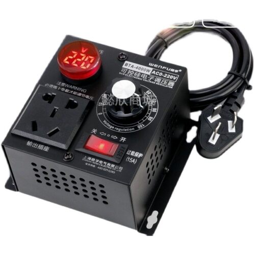 稳孚BTA-4000W可控硅电子调压器AC0-220V 4000W大功率无极调速器