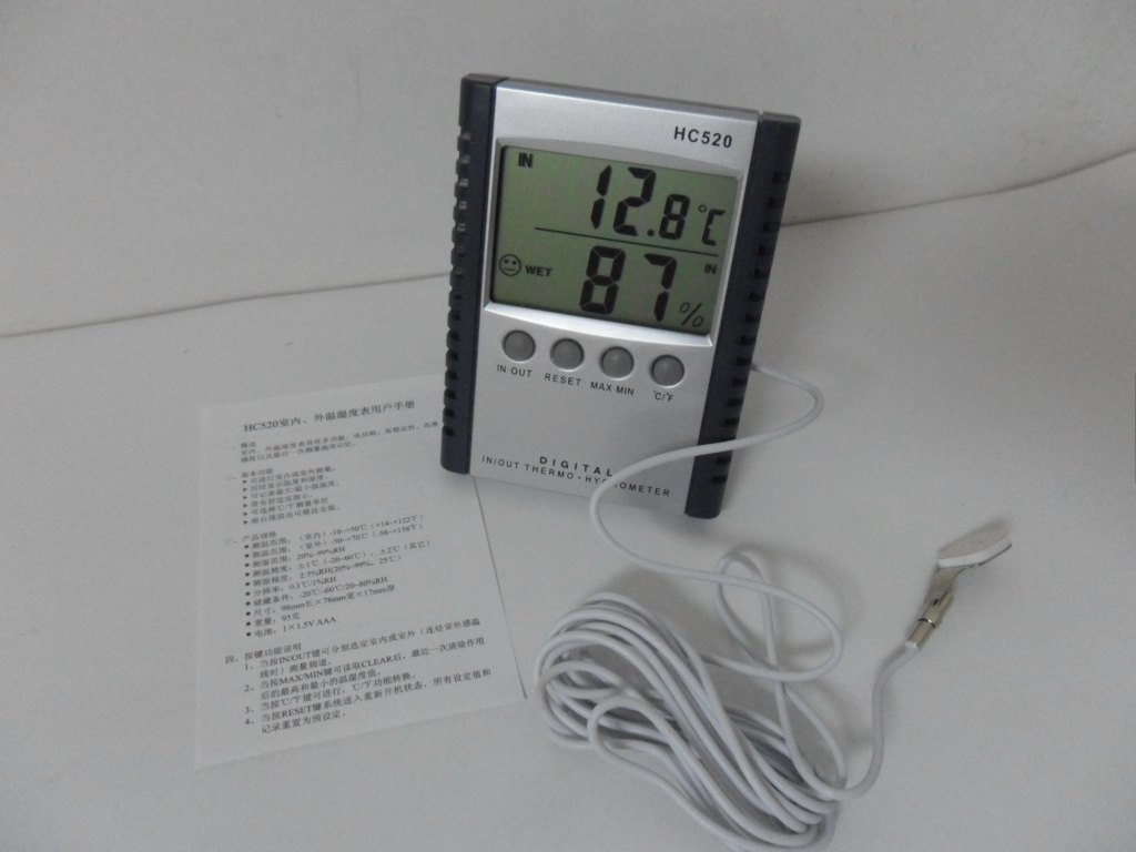 温湿度计HC520/数显/室内室外/温计度干湿探头带显特价带探头图片