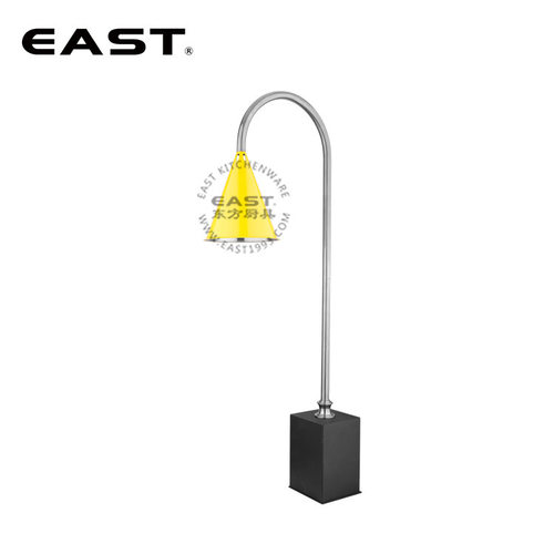 黑色方座黄钢叭形暖菜灯【EAST东方厨具】酒店设备