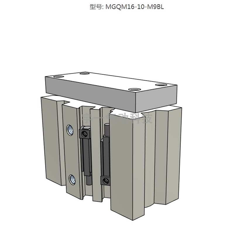 SMC 原装正品MGQM16-10-M9BL系列 薄型带导杆气缸