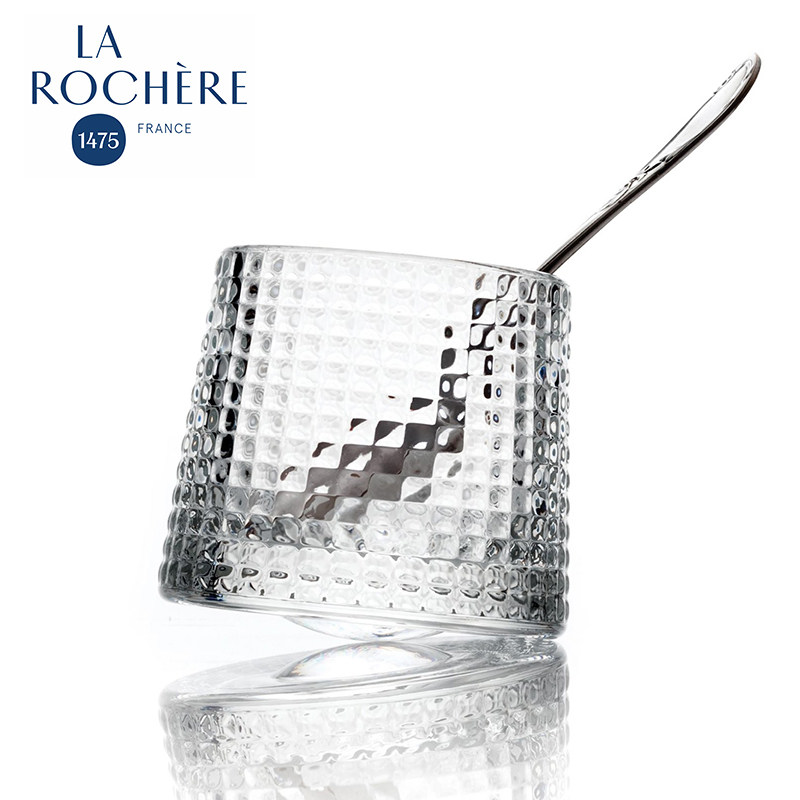 法国La Rochere旋转威士忌杯创意陀螺杯不倒翁玻璃洋酒杯设计师款