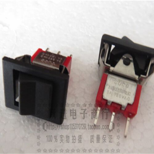 1323 泰科TYCO钮子开关 2A250V 尖脚3脚2档摇头 船形 拨动开关