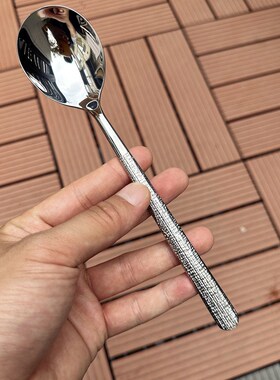 【出德国】【西瓜神器】304不锈钢圆头更调羹主餐更韩式长柄汤匙