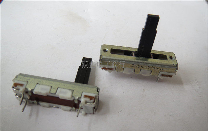 进口日本ALPS 3公分409K-A500K单联直滑式电位器 3脚 柄长15MM