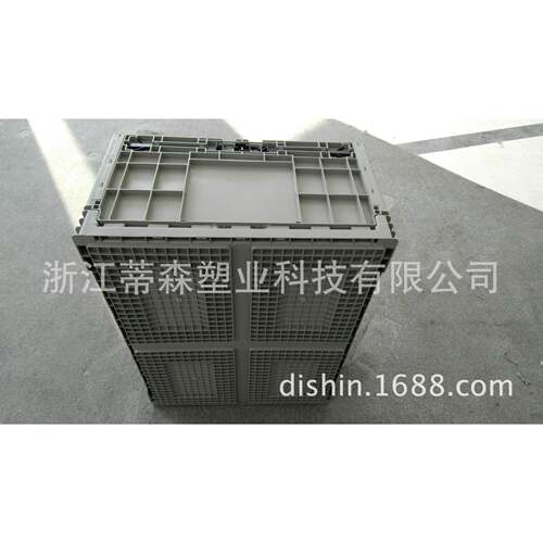 上海浙江加盖加厚折叠式EU8622物流箱800*600*230大折叠周转箱