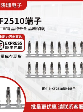 KF2510-T 簧片 压线端子连接器 胶壳 弹片 接线端子 铜(100个)