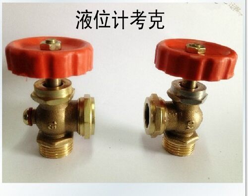 DN20/DN15简易铜考克水位计4分6旋塞阀铜阀门水阀开关不锈钢白色