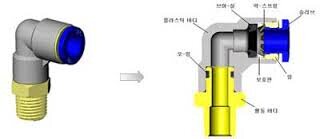 韩国TPC全新原装弯头快插接头SQL04-M5-W