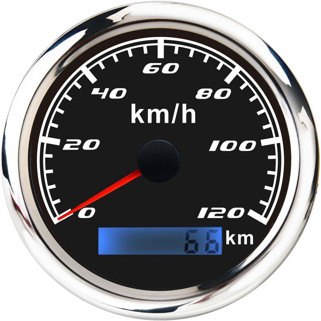 SPR斯璞瑞85mm车船改装速度表里程表公里可调120km/h迈速表码表