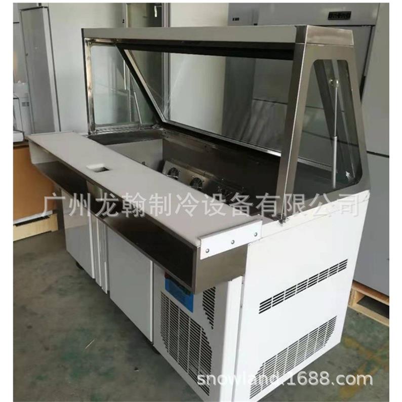 三明治沙拉披萨冷柜不锈钢商用餐厅厨房披萨配料冷藏工作台
