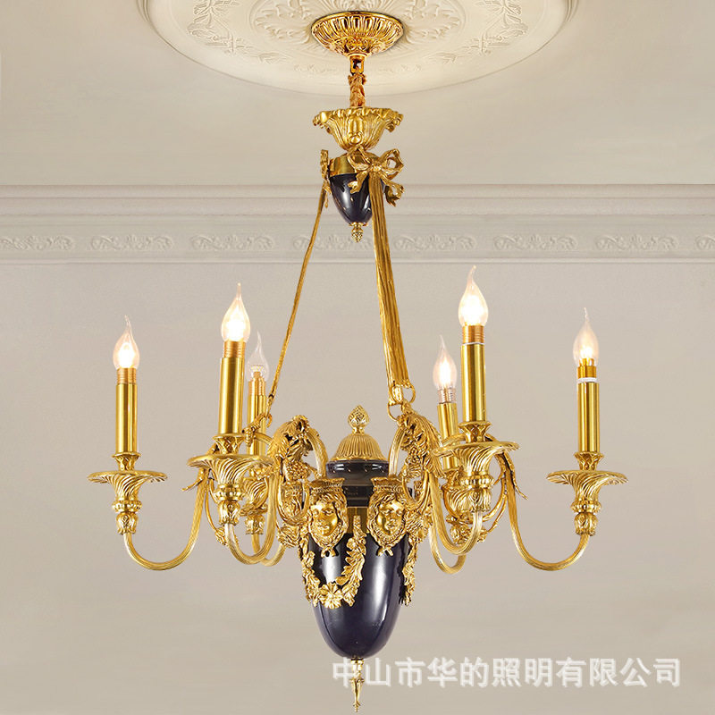 法式全铜灯宫廷艺术吊灯脱蜡