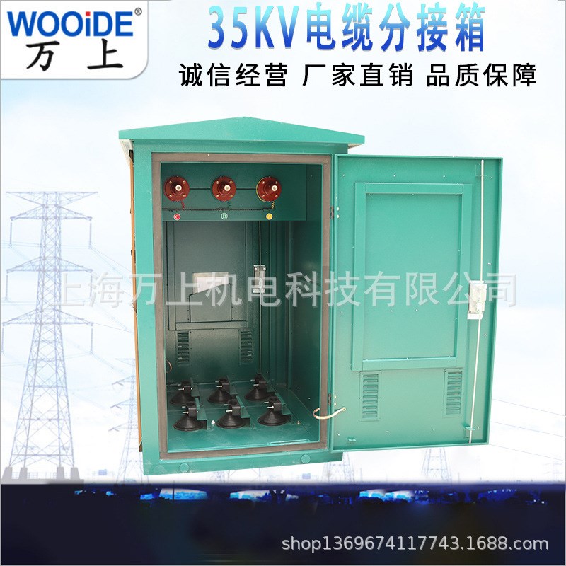 户外欧式高压电缆分接箱DFW-35KVB/630A一进一/二出铁壳 不锈钢壳