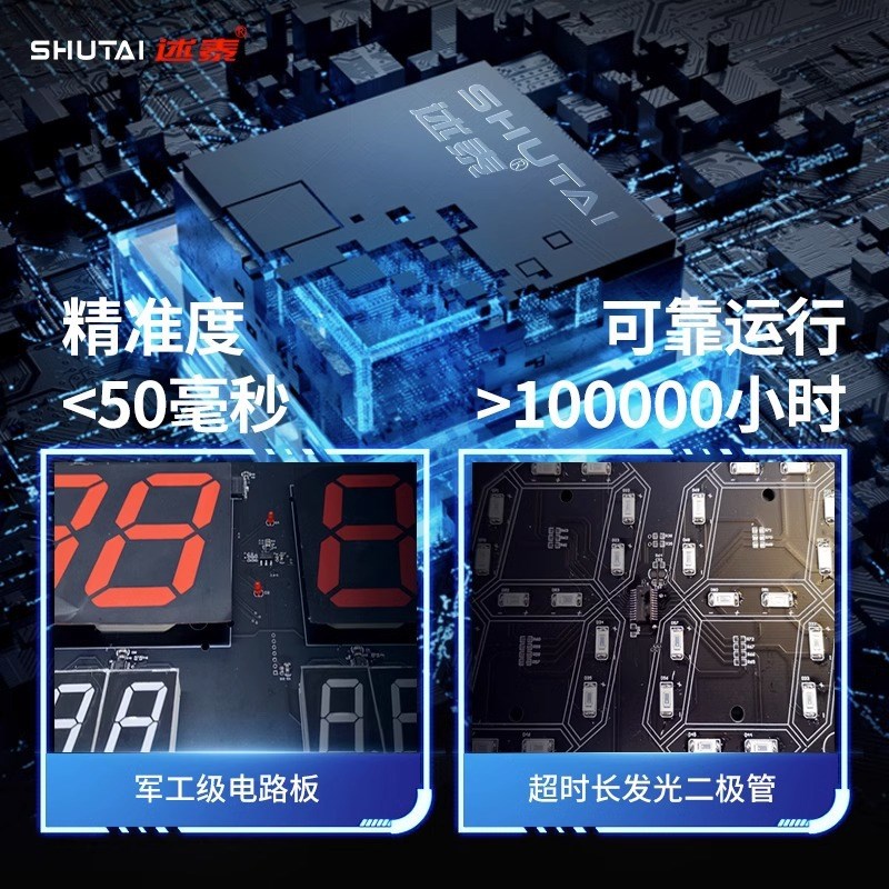 NTP同步数字时钟自动授时POEA联以太网络电子钟精准校对挂墙壁钟