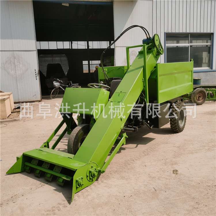 五方自卸式清粪车 牛羊粪污自动清理车 柴油四轮粪便铲粪车