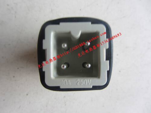 HDXBSCN西霸士3/4针重载连接器3/4针接插件公芯HA-003-M 250V/10A