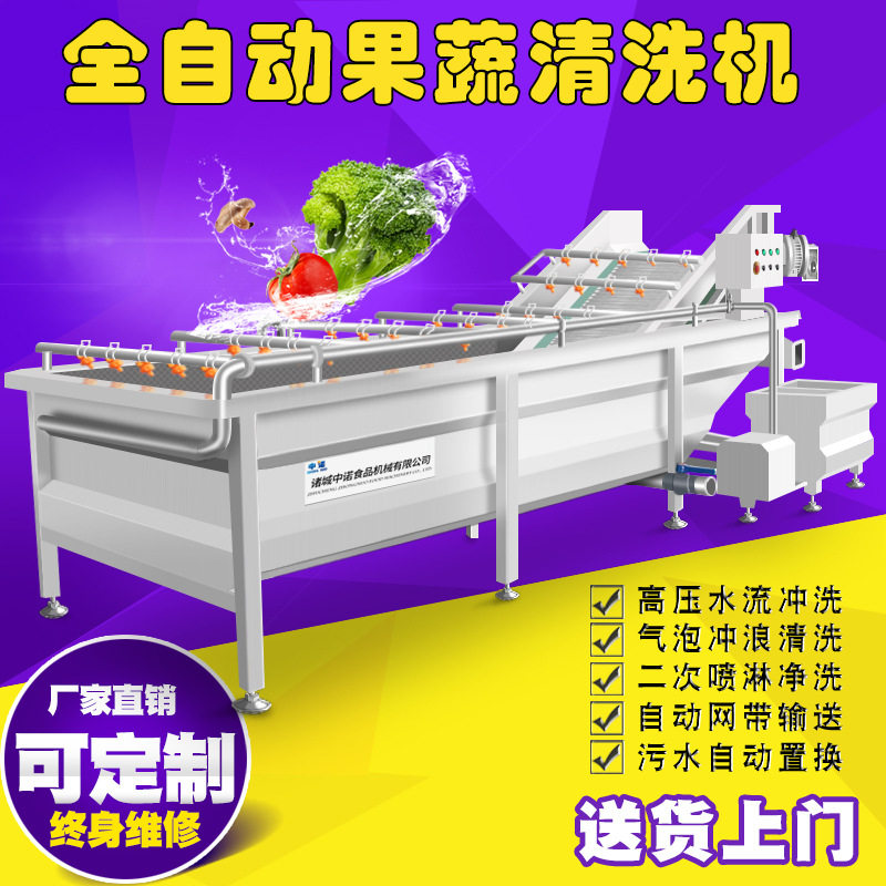 全自动气泡冲浪海带脱盐清洗机