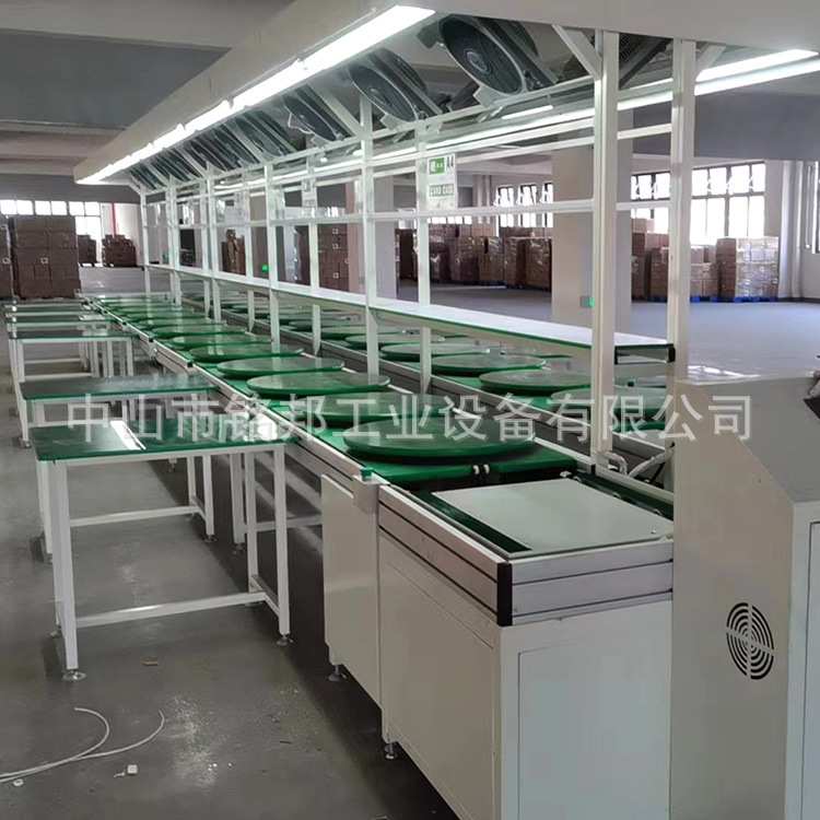 倍速链流水线小家电组装线电子电器生产装配线工装板倍速链流水线