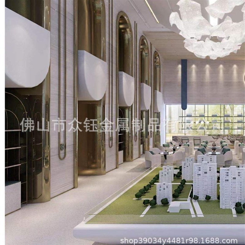 开启别墅艺术之门!双曲面不锈钢门套彰U显别墅不凡气度