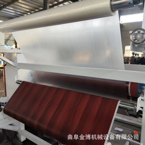 木纹纸高光膜复合机 卷对卷复合设备 两卷合一自动收卷 辊筒加热
