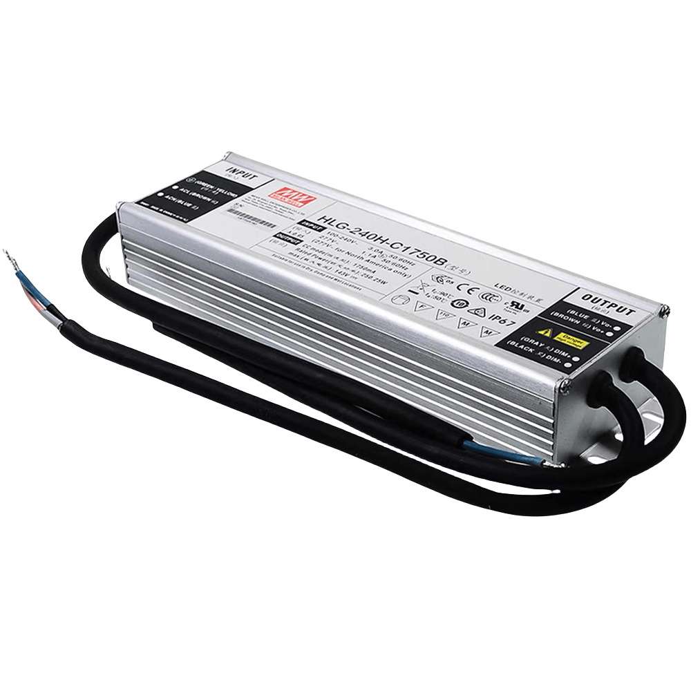 明纬电源 HLG-240H-C1400AB  250W恒流型LED深井灯驱动器