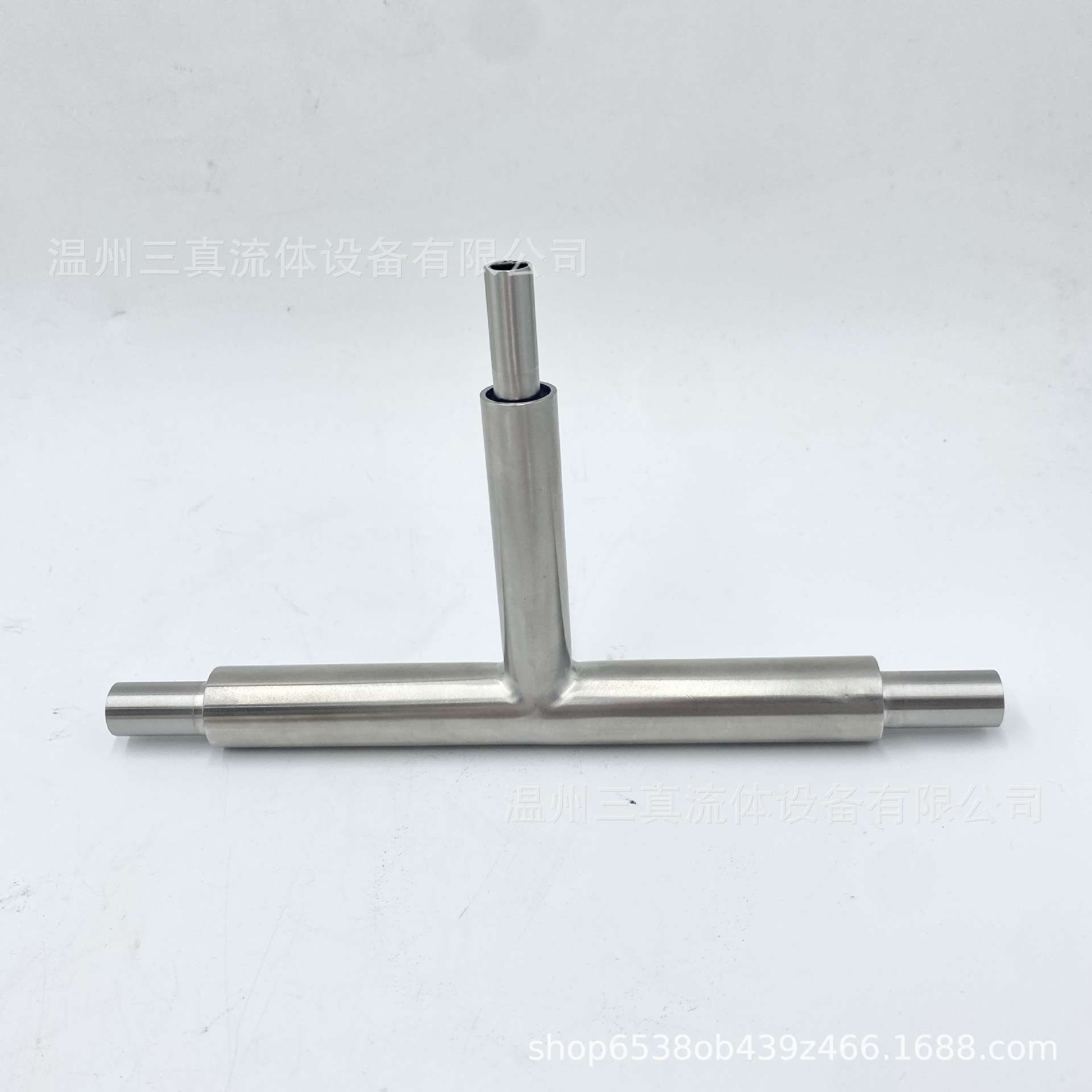 定 制 316L不锈钢电解抛光双套三通 不锈钢BAEP管件 EP级双套三通