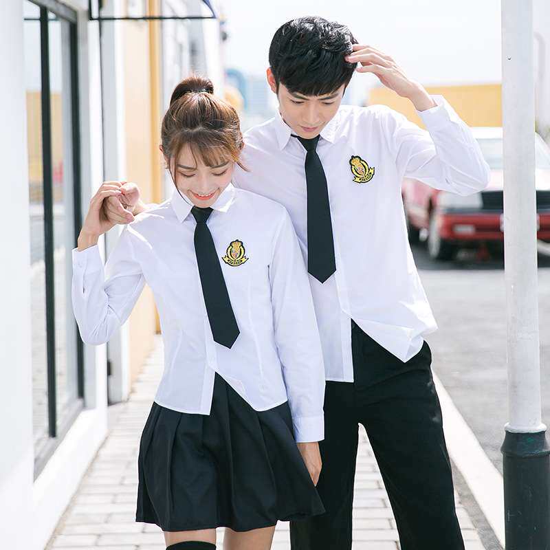 学生时尚英伦风背带款校服班服JK制服水手服情侣装 厂家一件代发