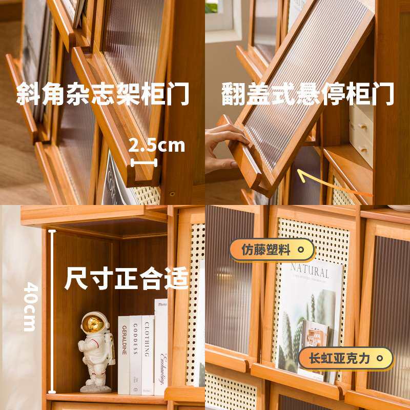 厨房餐边柜复古边柜客厅置物柜落地橱柜咖啡靠墙一体储物柜茶水柜