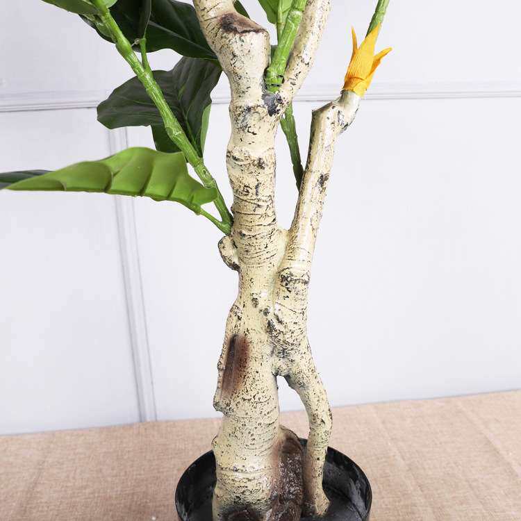 大型仿真绿植琴叶榕 室内客厅仿真树大号假树 装饰仿真琴叶榕盆栽