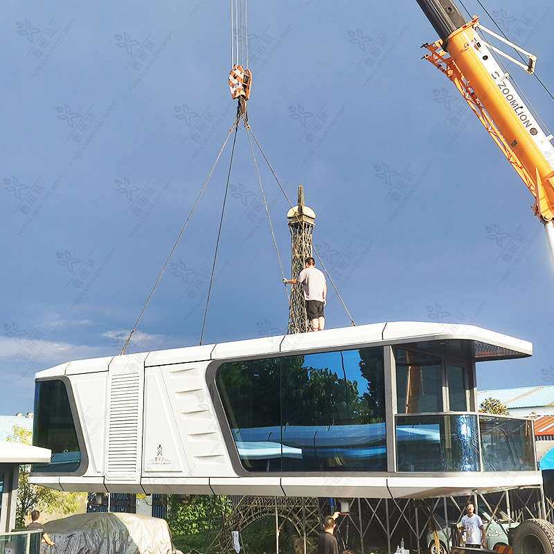 室外铝板星空房 户外办公室移动房屋 微型一体式民宿餐厅阳光房