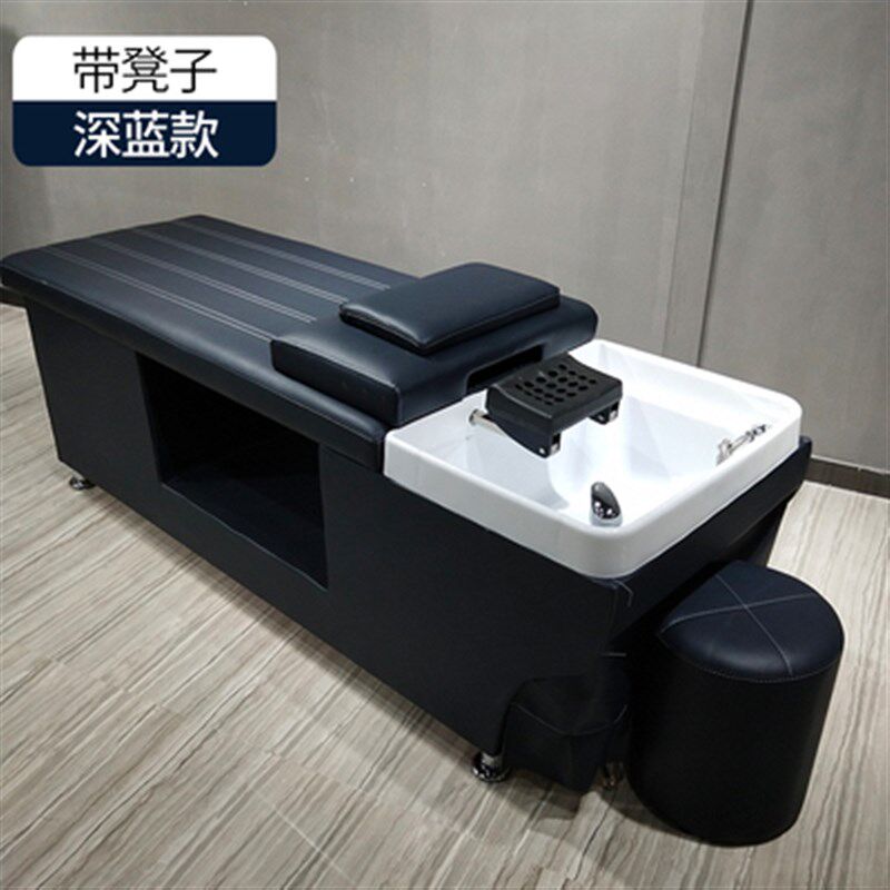 厂家直销洗头床泰式按摩陶瓷盆不锈钢美发冲水床理发店专用洗头床