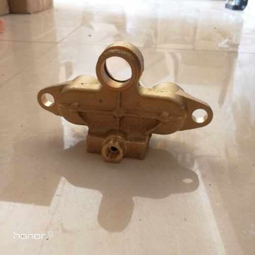 适用黑猫款高压清洗机配件55/580型洗车机铜泵头气室座铁泵体组件