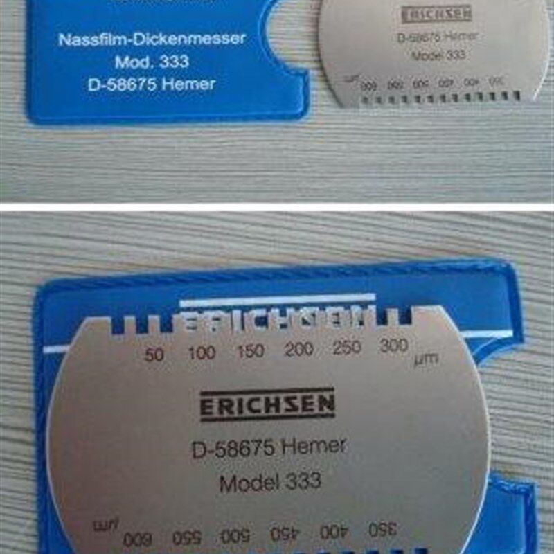 德国仪力信 Erichsen333湿膜片不锈钢材质湿膜测试片梳规湿膜梳