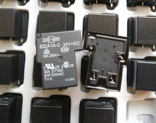 全新原装松川大功率继电器832A-1A-C-24VDC 30A 4脚 T90!