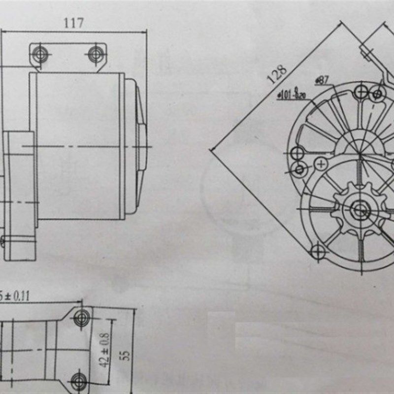 12V24V36V48V60V72铜600W永磁直流低速风力手摇发电机电动车改装