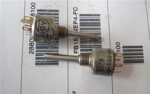 AB TYPE U-100-OHM 100欧 进口美国陶瓷电位器 柄长25MMX3