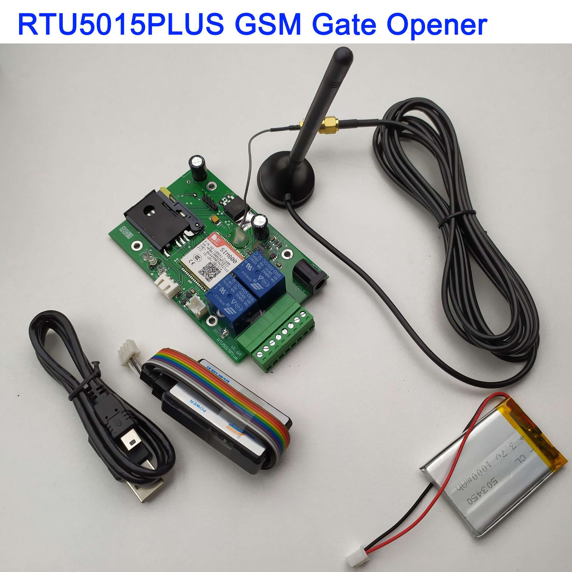 RTU5015Plus 手机遥控自动门,车库门控制报警器,IOS安卓APP