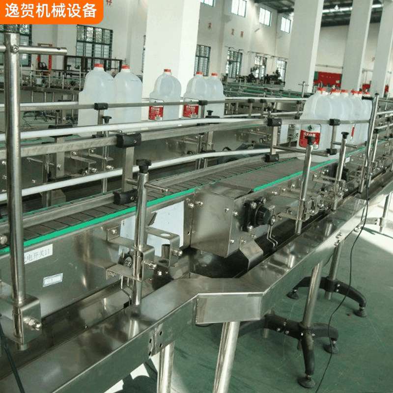 啤酒灌装食品传送输送线不锈钢链板输送机环形重型链板输送机厂家