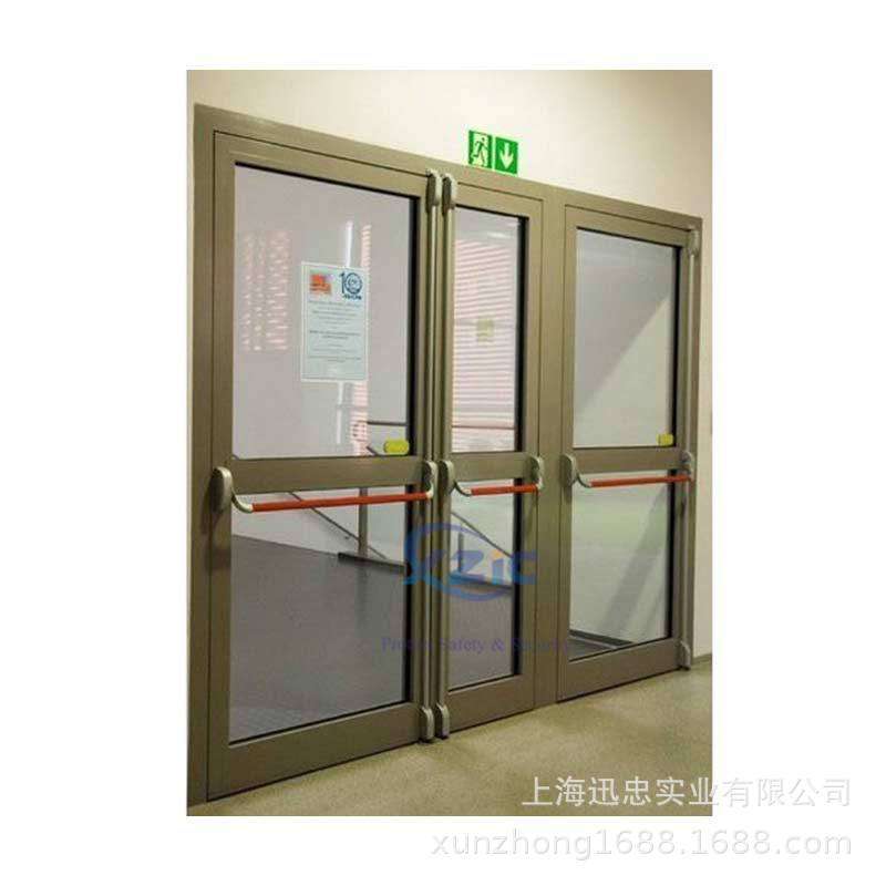 304不锈钢拉丝双开大玻璃防火门生产厂甲乙级烤漆单开防火玻璃门